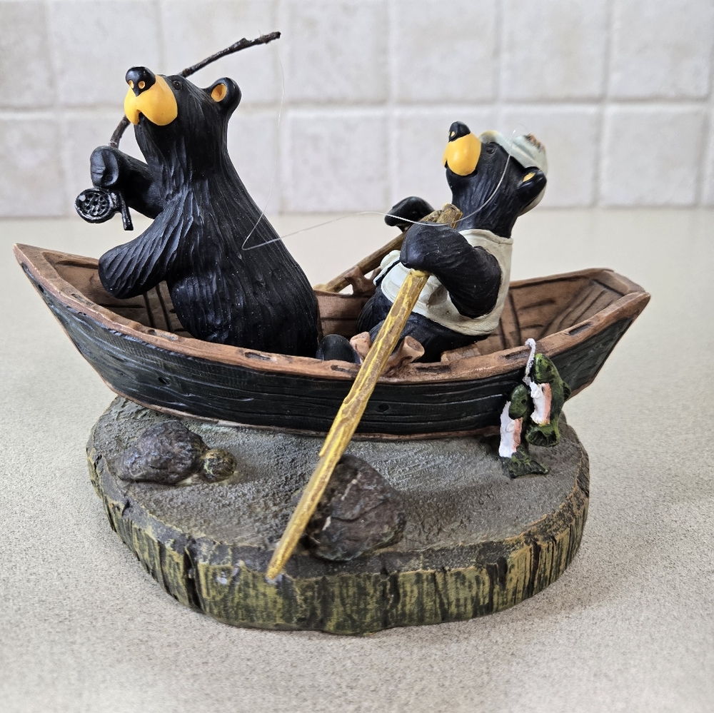 Retired Big Sky Carvers Jeff Fleming Bearfoots "Catch of the Day" NO BUNDLES